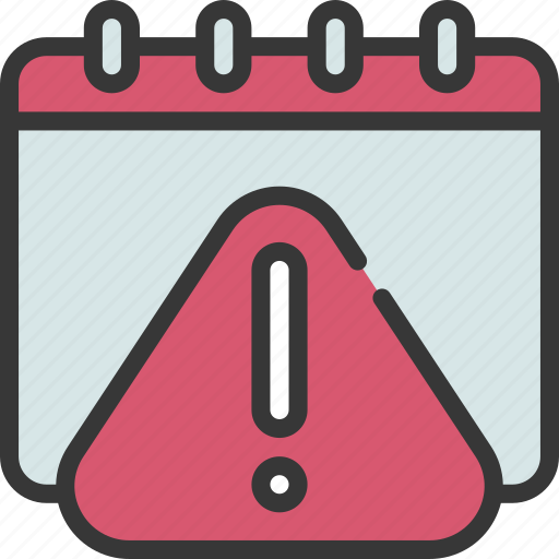 Schedule, risk, calendar, risky, warning, error icon - Download on Iconfinder