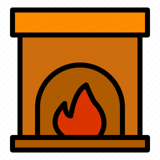 Christmas, decoration, fire furnace, weather, winter, xmas icon - Download on Iconfinder