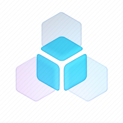 Scale, blockchain, block, scalability, rendering, 3d model, glass icon - Download on Iconfinder
