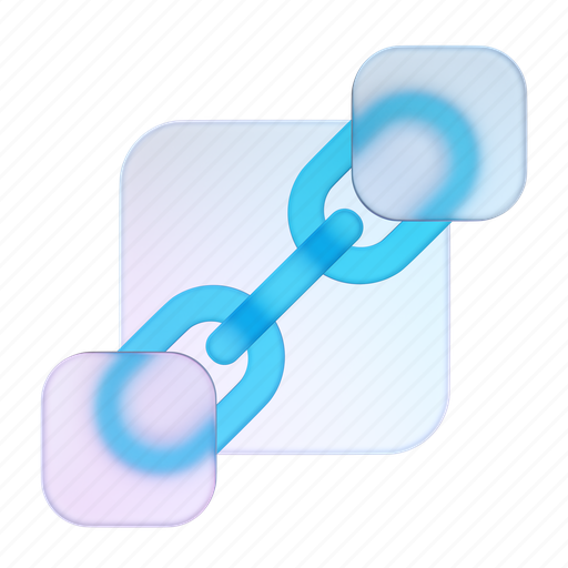 Connect, chain, blockchain, crosschain, blocks, rendering, 3d model icon - Download on Iconfinder