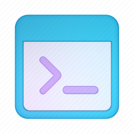 Cmd, window, code, command, terminal, rendering, 3d model icon - Download on Iconfinder