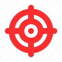 aim, bullseye, crosshair, target