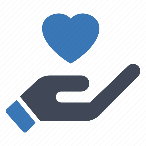 Hand, heart, donation icon - Download on Iconfinder