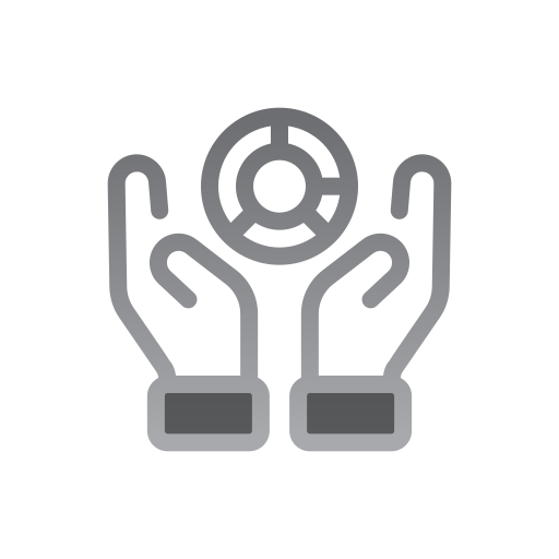 Pie, chart, analytics, hands, financial, statistics icon - Download on Iconfinder