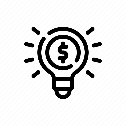 Lightbulb, idea, currency, coin, money icon - Download on Iconfinder