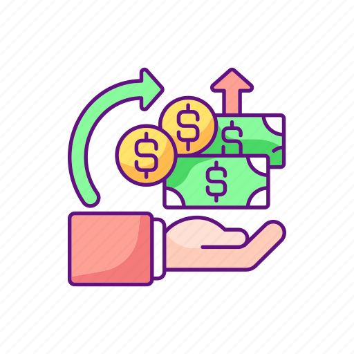 Money growth, crowdfunding, investment, profit icon - Download on Iconfinder