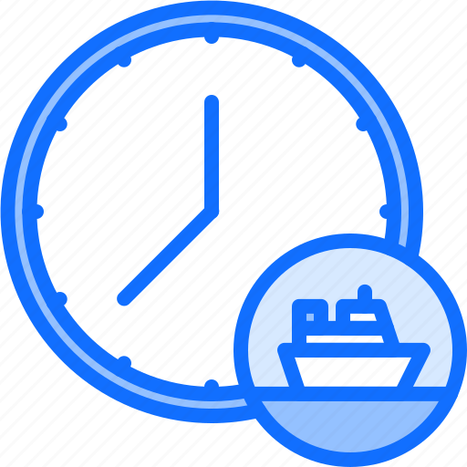 Time, ship, clock, water, departure, cruise, travel icon - Download on Iconfinder
