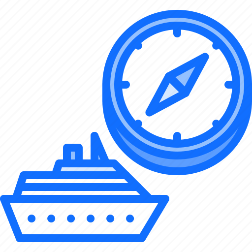 Ship, compass, navigation, cruise, travel icon - Download on Iconfinder