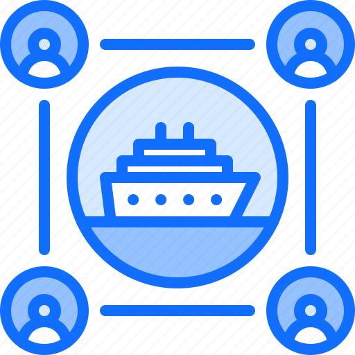 Ship, water, group, people, team, cruise, travel icon - Download on Iconfinder