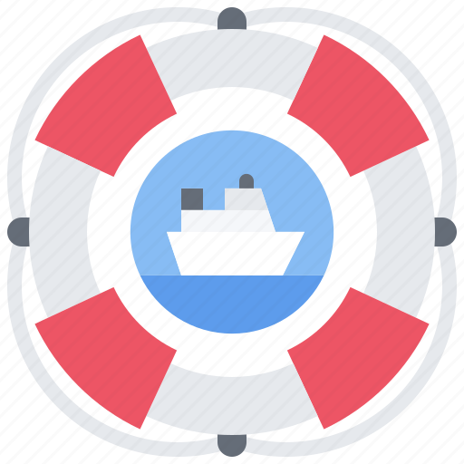 Lifebuoy, water, ship, cruise, travel icon - Download on Iconfinder