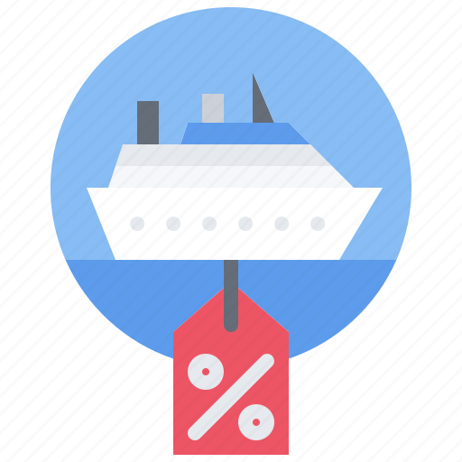 Ship, water, badge, discount, cruise, travel icon - Download on Iconfinder