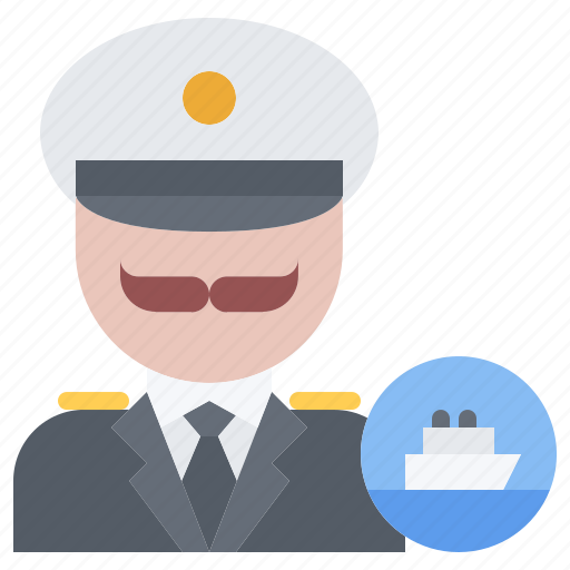 Captain, uniform, man, water, sailor, cruise, travel icon - Download on Iconfinder