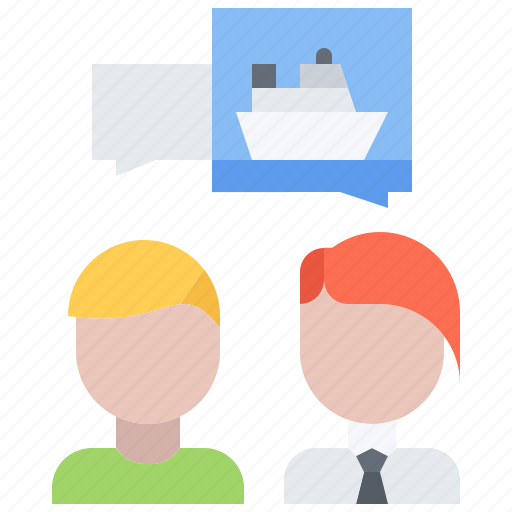 Consultation, conversation, ship, water, people, cruise, travel icon - Download on Iconfinder