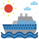 cruise, ship, vacation, boat, transportation