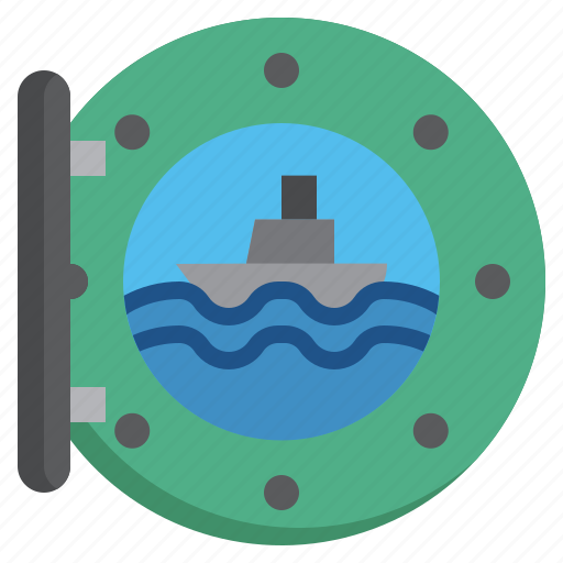 Porthole, trasportation, navigation, window, boat icon - Download on Iconfinder