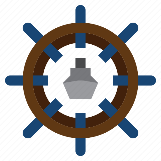 Wheel, boat, steering, sailing, navigation icon - Download on Iconfinder