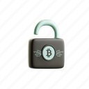 digital, lock, secure, bitcoin, blockchain, cryptocurrency 