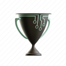 trophy, bitcoin, blockchain, cryptocurrency, reward, digital 