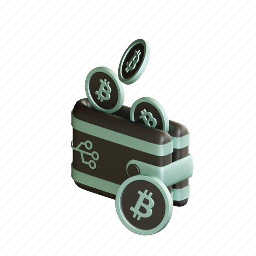 Digital, wallet, bitcoin, cryptocurrency 3D illustration - Download on Iconfinder