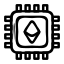 bitcoin, chip, electronic, cpu, process, technology 