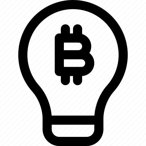 Bitcoin, bulb, crypto currency, innovation icon - Download on Iconfinder