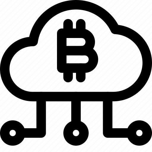 Bitcoin, cloud, network, crypto currency icon - Download on Iconfinder