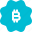 badge, bitcoin, money, crypto, currency 