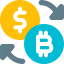 bitcoin, dollar, exchange, money, crypto, currency 