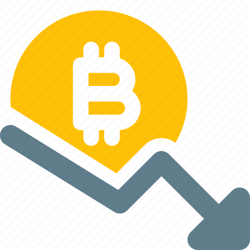Bitcoin, fall, money, crypto, currency icon - Download on Iconfinder