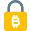 bitcoin, lock, money, crypto, currency 
