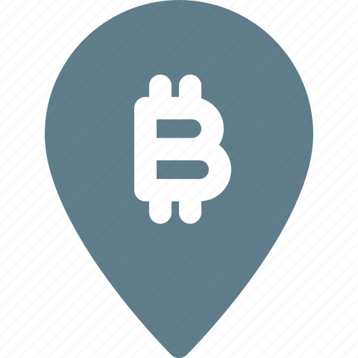 Bitcoin, pin, money, crypto, currency icon - Download on Iconfinder