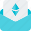 ethereum, mail, money, crypto, currency 