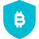shield, bitcoin, money, crypto, currency