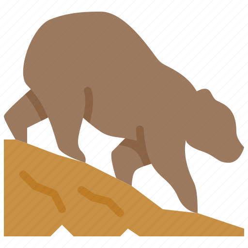 Bear, market, stock, drawdown, trade, grizzly, brown icon - Download on Iconfinder