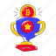 bitcoin trophy, bitcoin award, bitcoin achievement, bitcoin reward, crypto award 