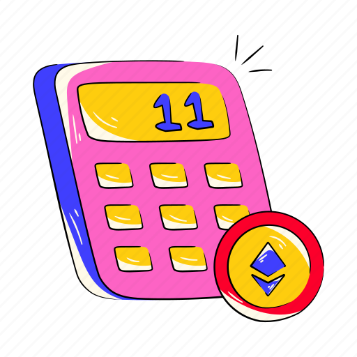 Ethereum calculation, ethereum estimate, btc estimate, reckoner, totalizer icon - Download on Iconfinder