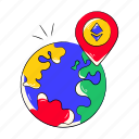 ethereum location, ethereum tracking, geolocation, global ethereum, world ethereum