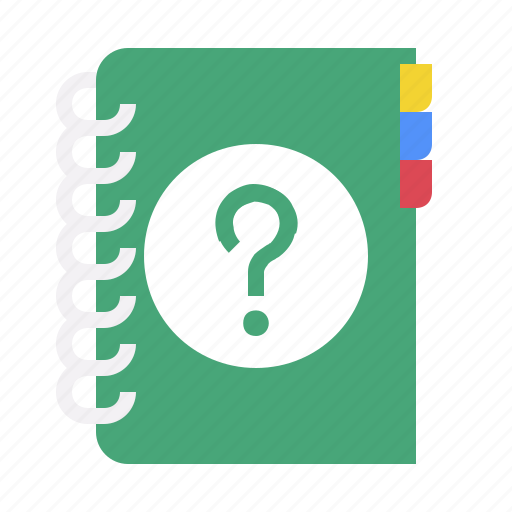 Faq, help, question, guide book icon - Download on Iconfinder