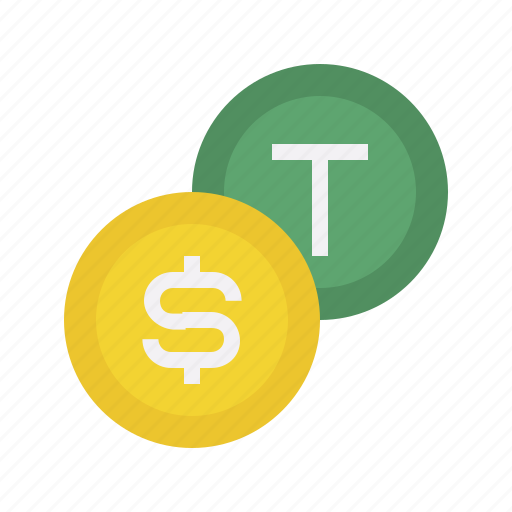 Payment, method, coins, token, money, tether, dollar icon - Download on Iconfinder