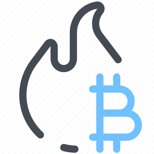 Bitcoin, fire, burn, flame, hot, light, camping icon - Download on Iconfinder