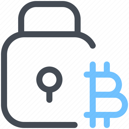 Bitcoin, lock, security, protection, secure, encryption icon - Download on Iconfinder