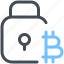 bitcoin, lock, security, protection, secure, encryption 