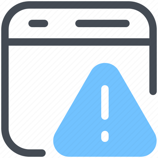 Browser, waning, alert, warning, error icon - Download on Iconfinder