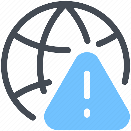 Internet, alert, browser, error, warning, globe, aler icon - Download on Iconfinder