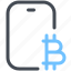 mobile, bitcoin, online, btc, digital, currency, money 