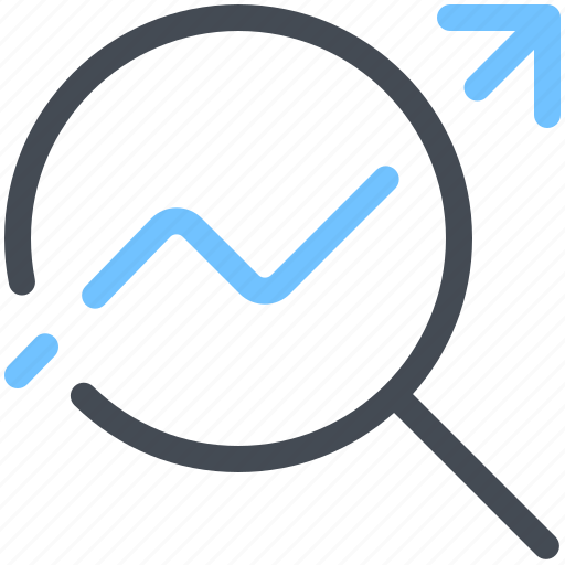 Search, analytics, growth, chart, business, statistics, graph icon - Download on Iconfinder
