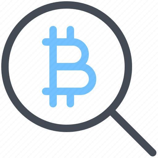 Search, bitcoin, find, cryptocurrency, coin icon - Download on Iconfinder