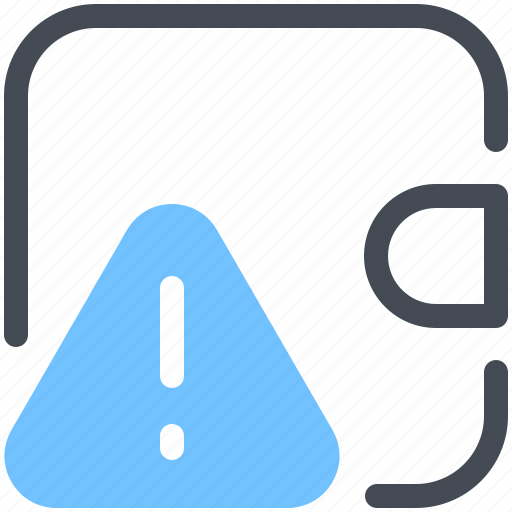 Wallet, warning, alert, error, payment icon - Download on Iconfinder
