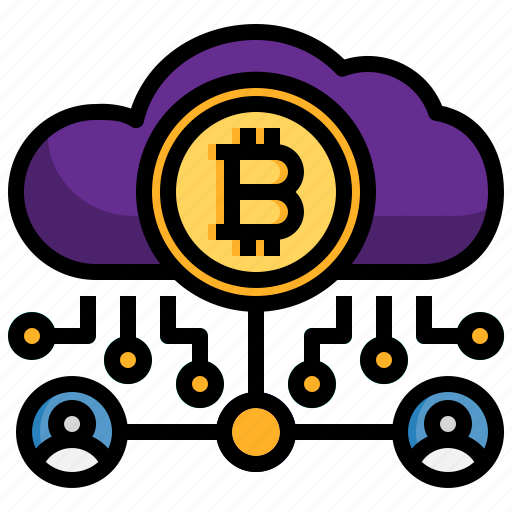 Cloud, network, bitcoin, cryptocurrency, money, mining icon - Download on Iconfinder