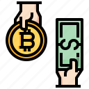 exchange, bitcoin, cryptocurrency, money, mining